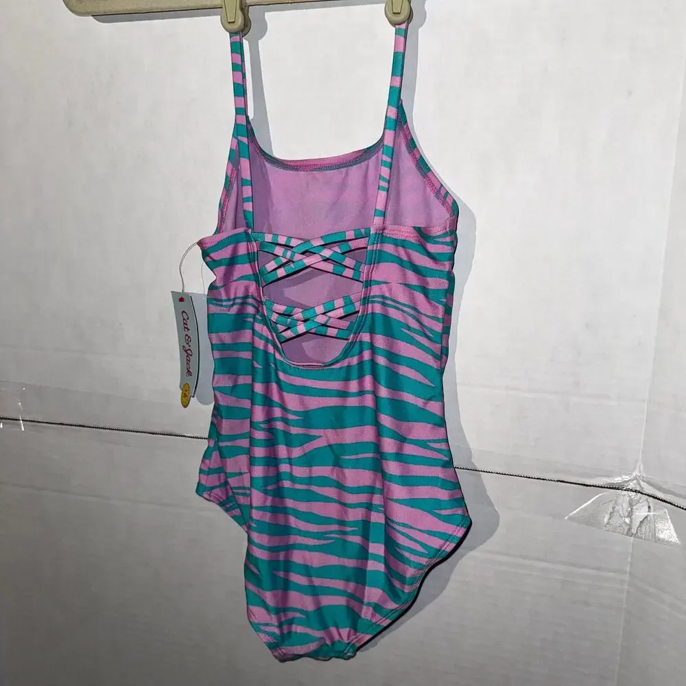 NWT Cat & Jack girls swimsuit size 6/7